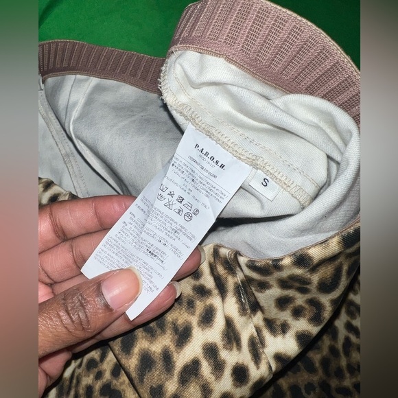 P.A.R.O.S.H Leopard Print Pants size Small - Picture 5 of 6